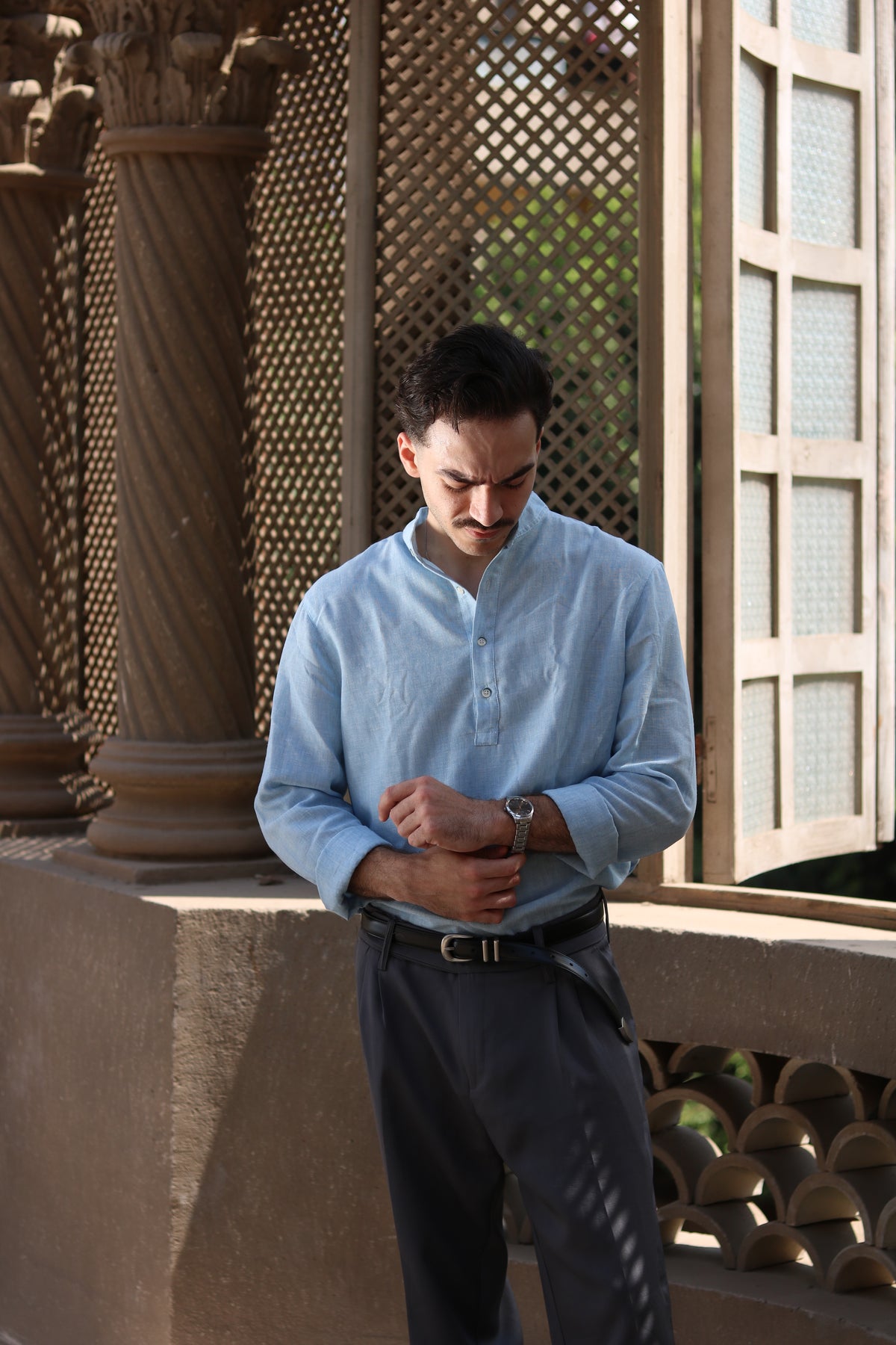 Linen Henley Shirt
