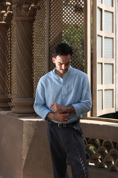 Linen Henley Shirt