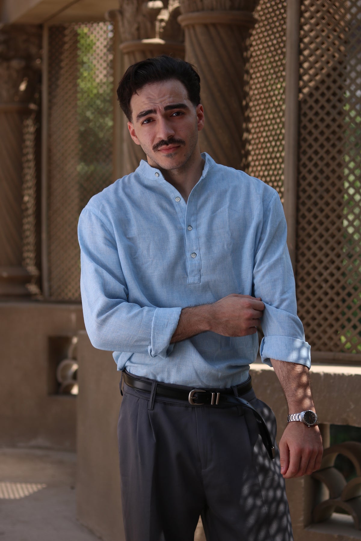 Linen Henley Shirt