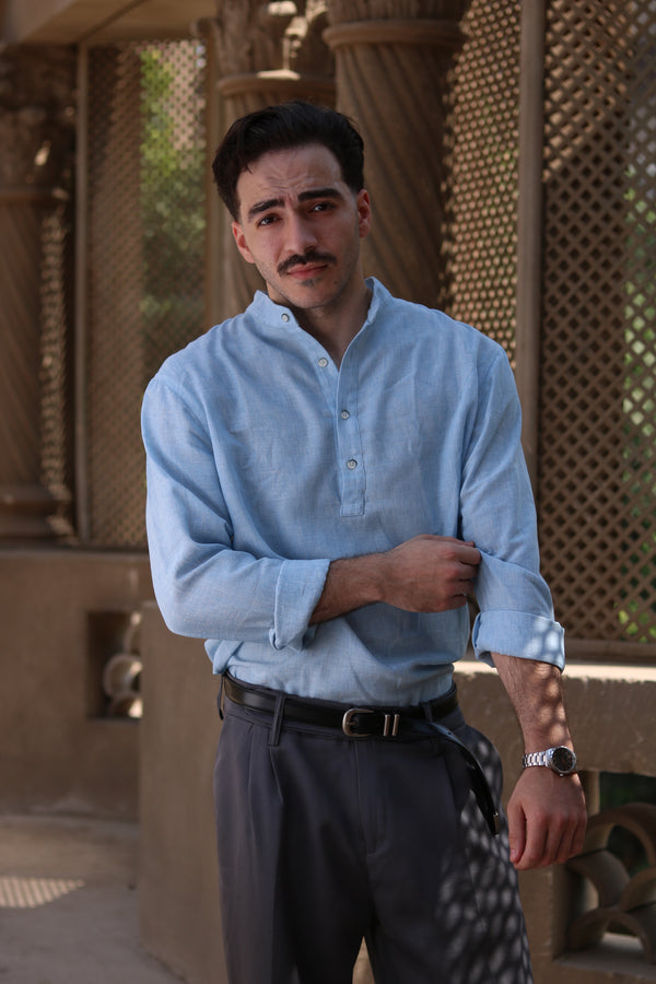 Linen Henley Shirt
