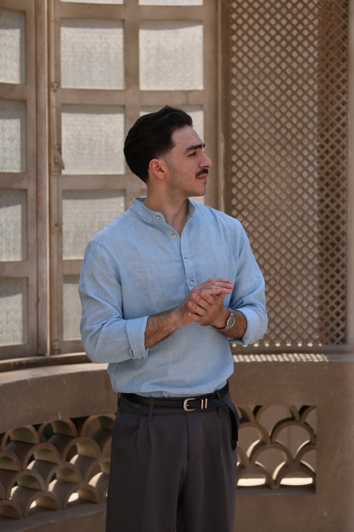 Linen Henley Shirt