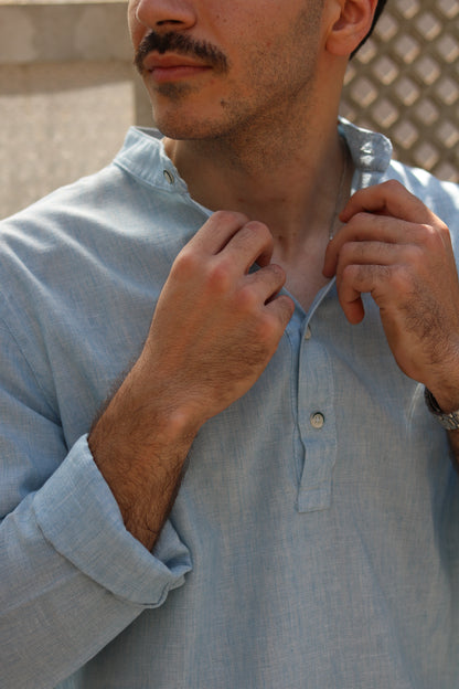 Linen Henley Shirt