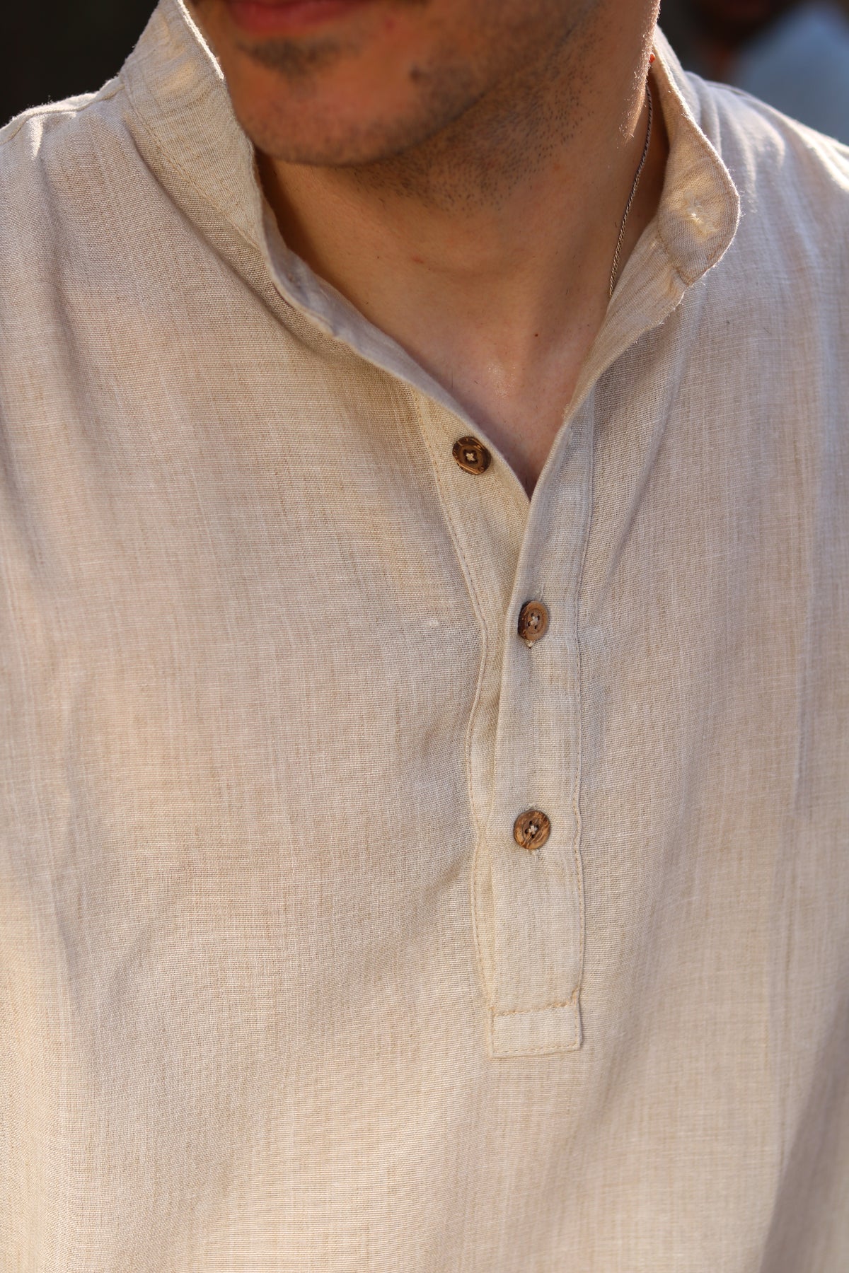 Linen Henley Shirt