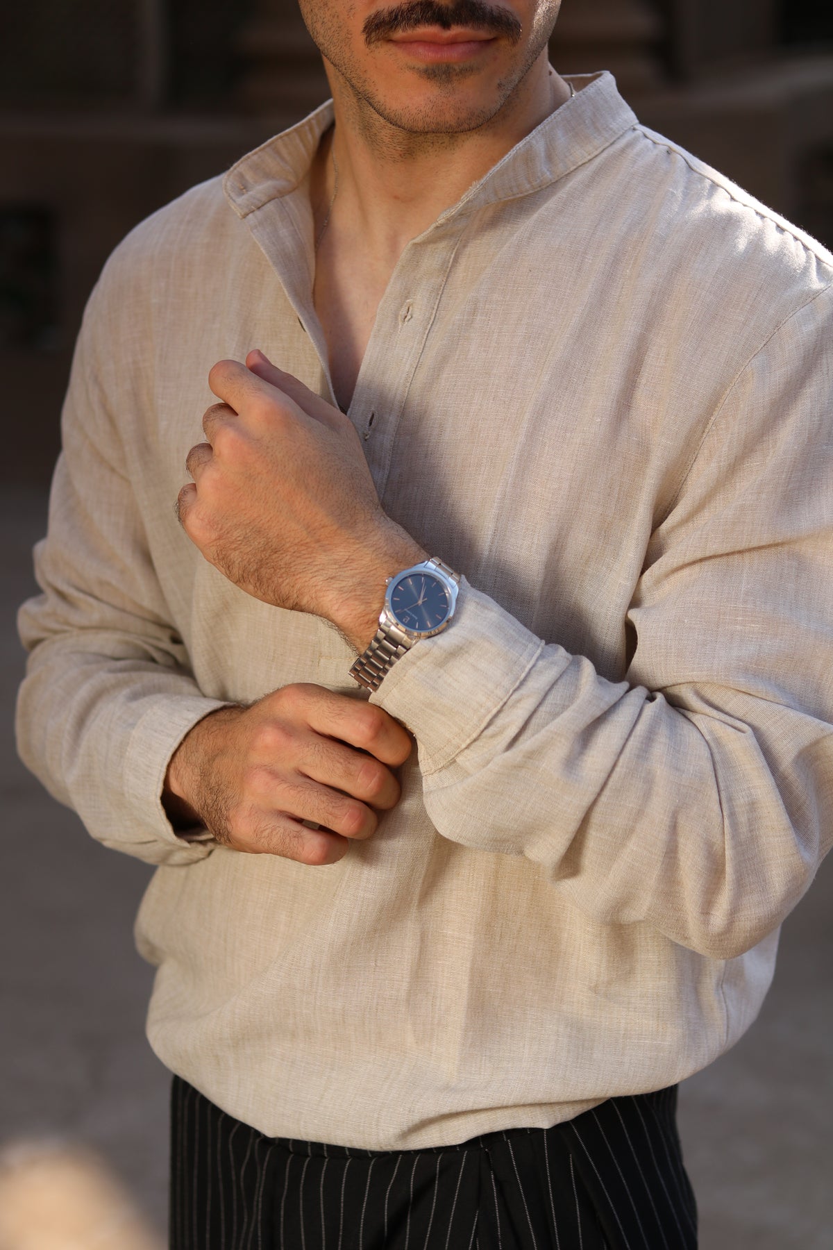 Linen Henley Shirt