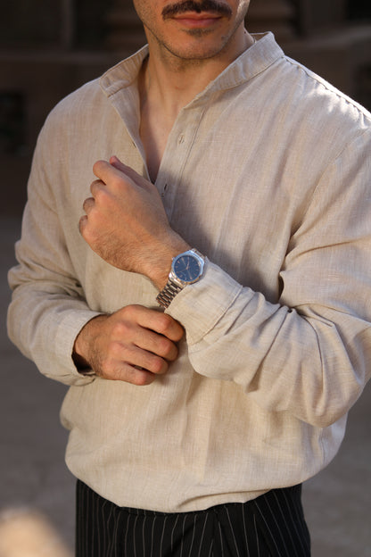 Linen Henley Shirt