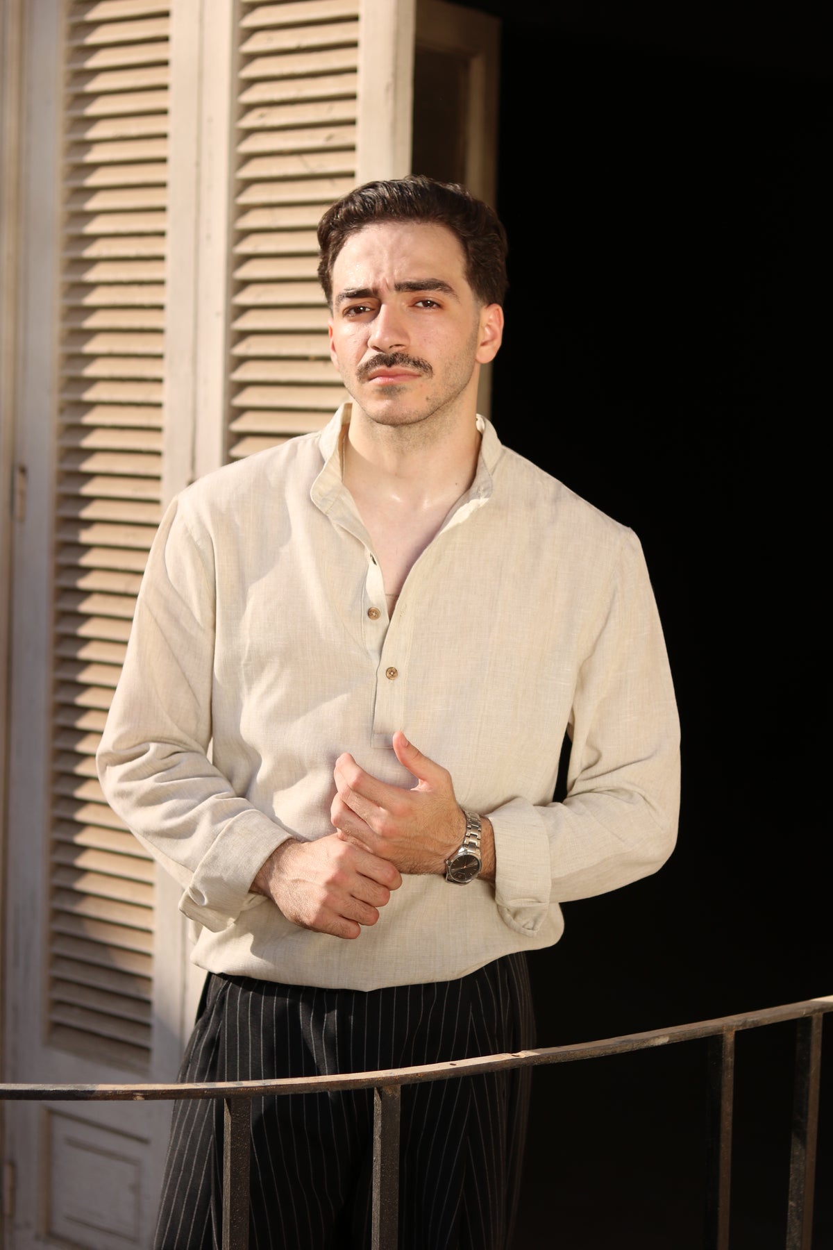 Linen Henley Shirt